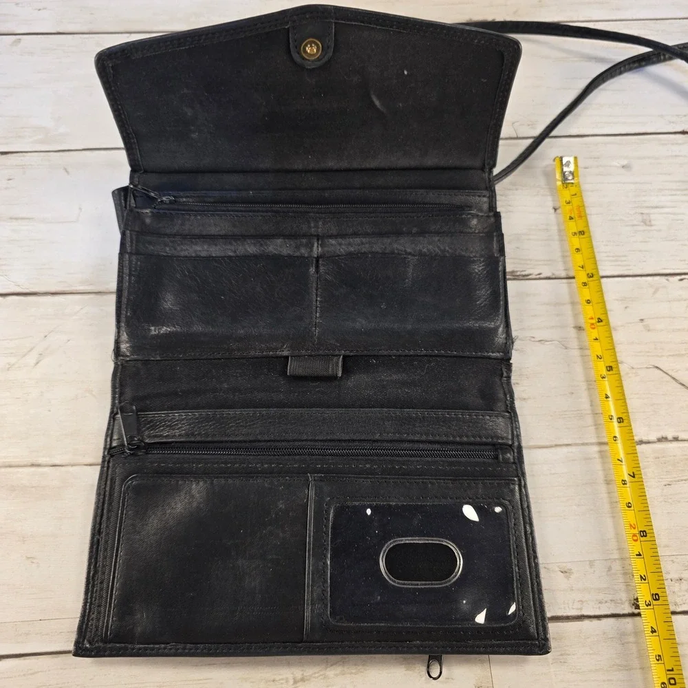 Fossil black leather